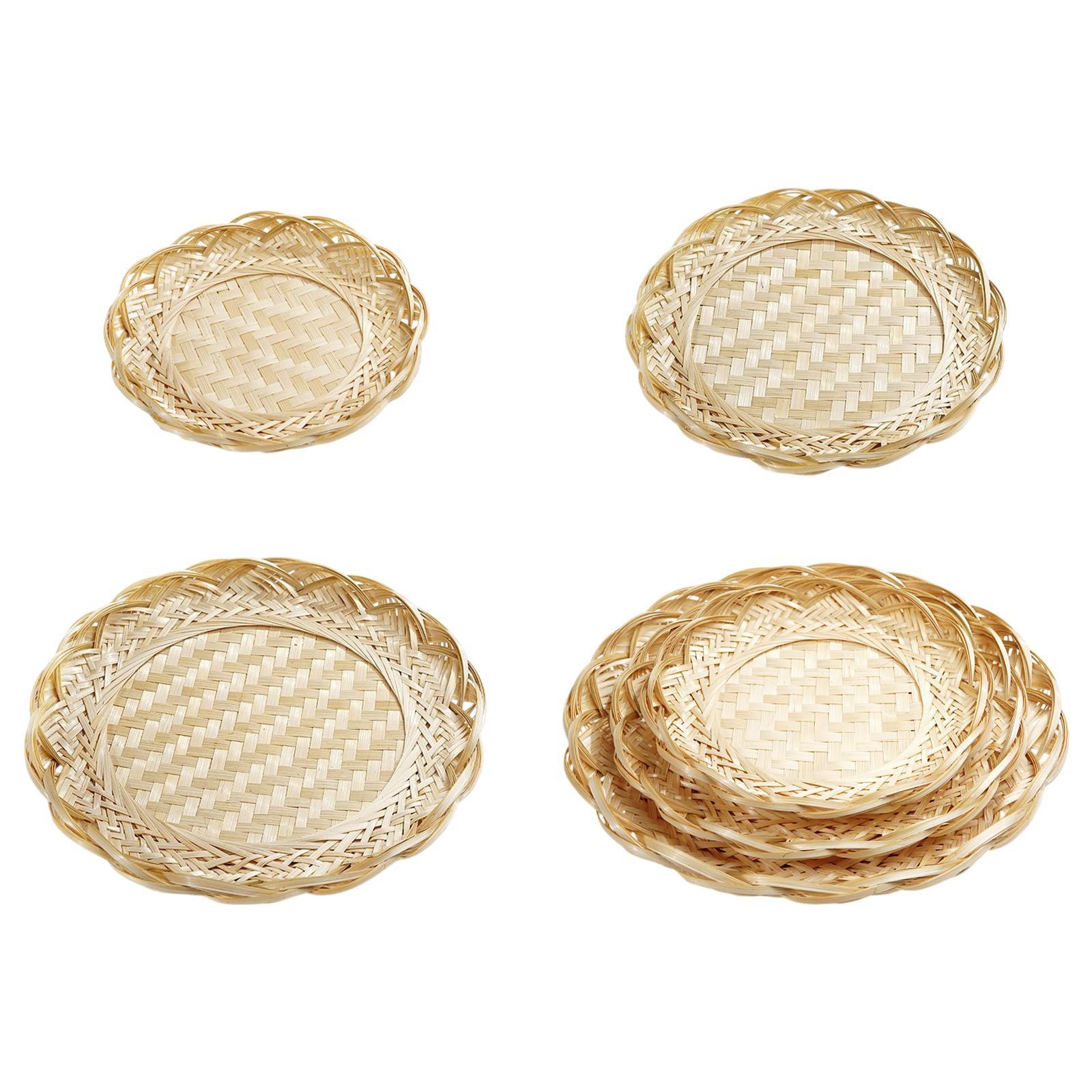 Food Platter Snacks - Taca bambusowa, koszyk na żywność, patera