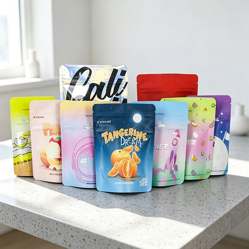 Food Snacks Order - Indywidualnie drukowane, samodzielnie stojące opakowania z