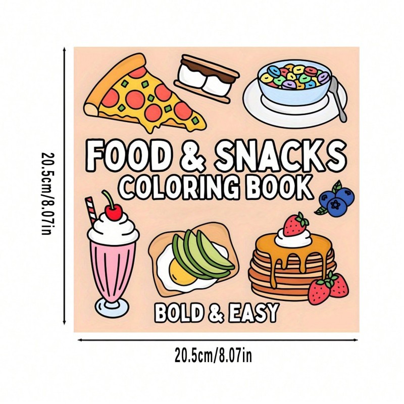 Nowa kolorowanka o tematyce je – Food Snacks Drawing recenzja i cena