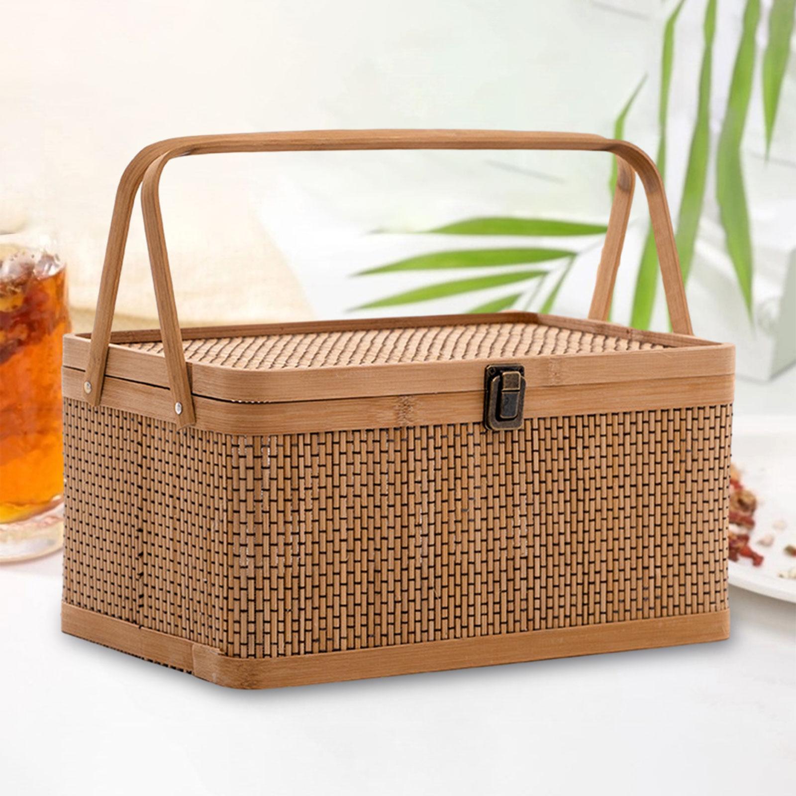 Ręcznie Robiony Bambusowy Kosz – Snacks Food Hamper Basket recenzja i cena