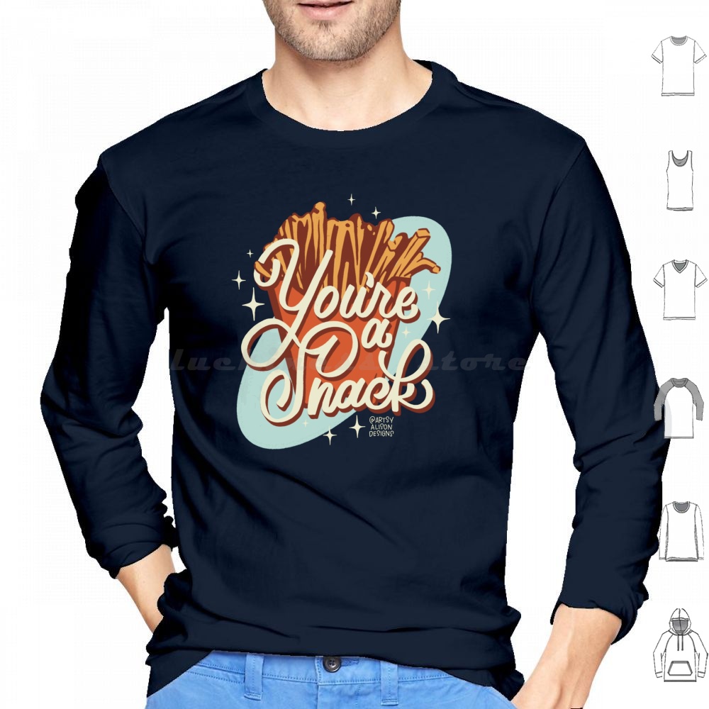 Bluza z kapturem z nadrukiem:  – Food Snacks Drawing recenzja i cena
