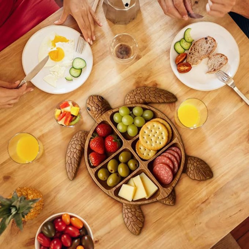 Drewniana taca w kształcie ośm – Food Platter Snacks recenzja i cena