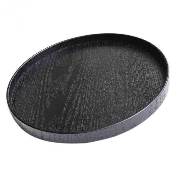 Okrągła drewniana taca do serw – Food Snacks That Are Black recenzja i cena