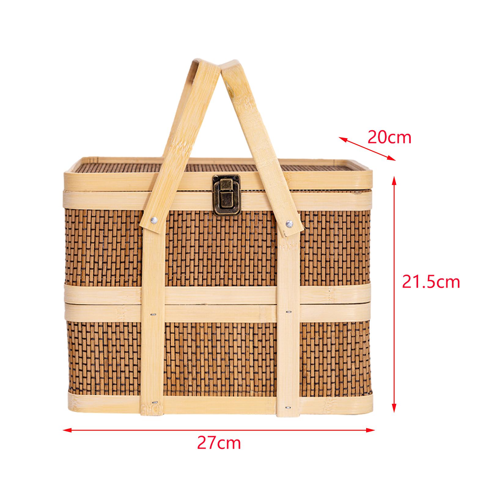 Tkany kosz piknikowy, kosz na  – Snacks Food Hamper Basket recenzja i cena