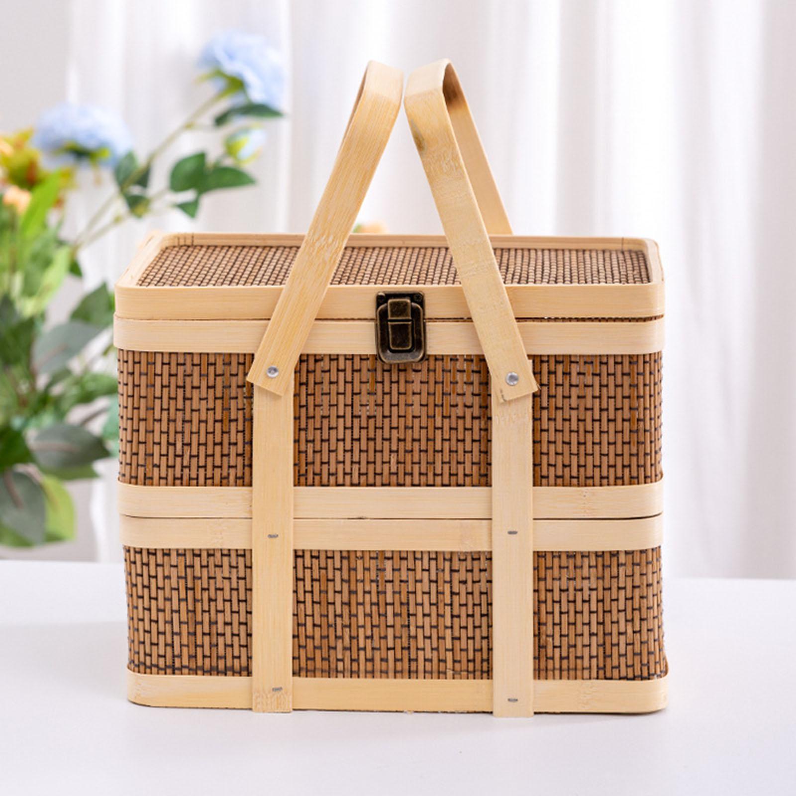 Tkany kosz piknikowy, kosz na  – Snacks Food Hamper Basket recenzja i cena